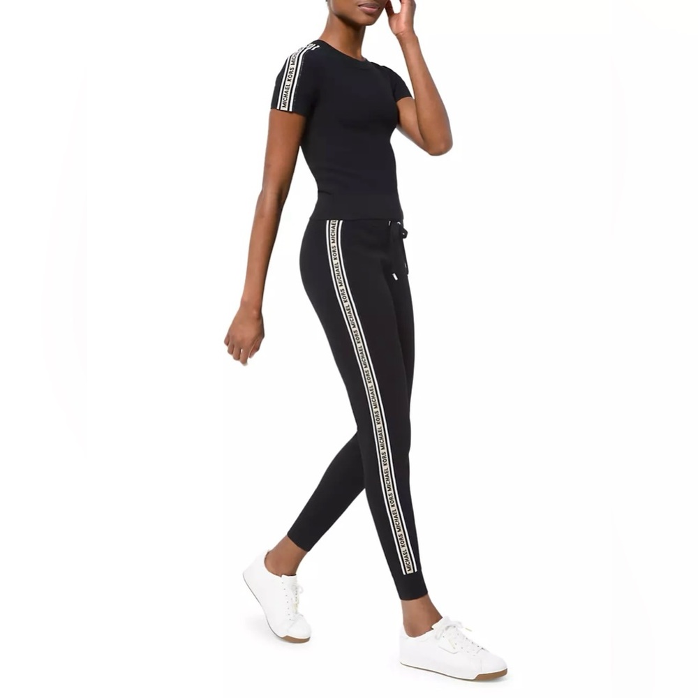 NWT Michael Kors Logo Tape Joggers Set